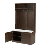 Wood Coat Rack, Storage Shoe Cabinet, with Clothes Hook, with Sponge Pad Product, Multiple Storage 36428538