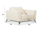 Malaga Cream Leather Chair B2726P496932