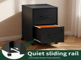 2 Drawer Metal File Cabinet with Lockable,Vertical Under Desk Steel Filing Cabinet with Adjustable 70455011