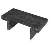 American Vintage Industrial Coffee Table, Premium Reclaimed Wood Texture Rectangular Design, W1445P287875