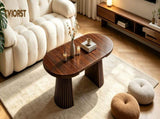 Wooden Round Wooden Coffee Table, Flexible and Extendable, Multi-functional and Space-saving, W3590P491826