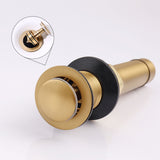 2-Handle 4-Inch Brushed Gold Bathroom Faucet, Bathroom Vanity Sink Faucets with Pop-up Drain and 74919420