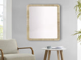 Natural Rattan Rectangle Wall Mirror B035129254