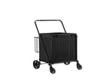 210LBS Folding Shopping Cart, Large Capacity Jumbo Grocery Cart with Removable Waterproof Liner, 53872086