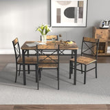 Dining Table Set for 4, Wood Kitchen Table with Chairs Dinning Table Set for Kitchen & Dining Room, W2129P309909