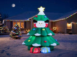 6.1FT Christmas Inflatable Tree with Lift-Up Santa Claus, Christmas Yard Decoration with 4 LED 33272711