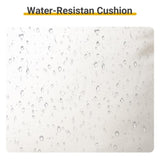 Oversized Rattan Papasan Chair, Outdoor Steel Wicker Rocking Seating with Thick Padded Cushion for 87123961