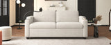 72.8" Corduroy Sleeper Sofa Loveseat Sofa with Full Size Mattress, USB Ports, Cup Holders, N719P208880A