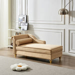 ZUN Modern Upholstery Chaise Lounge Chair with Storage Velvet W1097102810