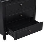 ZUN 3-Drawer Nightstand Storage Wood Cabinet 37365217