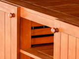 Eucalyptus Sideboard, Natural Oil, High-end Furniture for Outdoor Home B046104519
