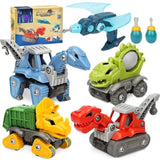 5 Pack Take Apart Dinosaur Set with Electric Drill, Construction Building Toy for Boys, Ideal Xmas 86519438