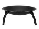 22" Four - legged Folding Iron Brazier Wood Pit Decoration for Backyard Poolside 95649701
