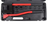 Red Manual Knockout Hole Punch Driver Kits Lever Sheet Metal Stud Punch with Dies for Pipe Sizes 67936239