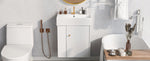 ZUN [Video]21.6inch Modern Floating Bathroom Vanity with Ceramic Basin - Perfect for Small Bathrooms, WF318758AAK