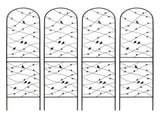 4 Pack Metal Garden Trellis 86.7" x 19.7" Rustproof Trellis for Climbing Plants Outdoor Flower W1586P268069