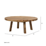 ZUN D35.6x14.6" Coffee Table, Durable Solid Acacia Wood W2078P175581