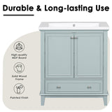 30" Bathroom Vanity without Sink, Base Only, Multi-functional Bathroom Cabinet with Doors and WF306250AAC