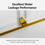 68-72 inches *76 inches Frameless Double Sliding Soft-Close Shower Door, 3/8 inches Thick W1552P174985