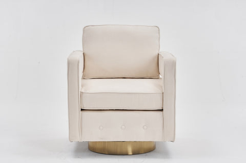 ZUN Swivel Barrel Chair for Living Room,360 Degree Swivel Club Modern Accent Single Sofa Chair, Small W1361134578
