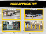 Safety Bollard Post, 42 Inch Height Steel Bollards, 4.5 Inch Diameter Parking Bollard, Yellow Powder 50976120