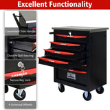 ZUN 6 Drawers Multifunctional Tool Cart with Wheels,Metal Rolling Tool Cart Storage for Garage Workshop 57151959