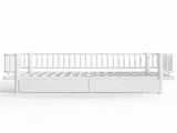Queen Size Platform Bed with Storage Drawers, Metal Daybed Frame with Upgraded Safety Round-Pipe W5305P471354