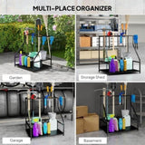 3-Tier Garden Tool Organizer with Hooks 86103171