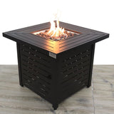 ZUN 25" H x 30" W Steel Propane/Natural Gas Fire Pit Table B120P160495