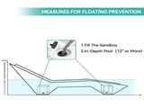Quick Assembly S-shaped Pool Lounger, Ergonomic Design, Comfortable and Breathable, Essential for W5756P484430