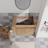 30 Inch Bathroom Vanity With Open Shelf, KD-PACKING W99956039