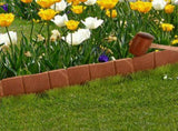 Plastic Lawn Edging, Interlocking Garden Landscape Border, 20Piece 16ft Flexible PP Garden Edging 17884576