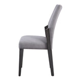 Dove Grey and Grey Oak Upholstered Side Chairs B062P182730