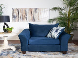 Camero Fabric Pillowback Arm Chair, Navy Blue T2574P195785
