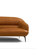 Leonia Cognac Leather Loveseat B2726P285350