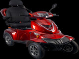 HS4W-A1R-N Heavy Duty 4 Wheel Mobility Scooters, Red Color W3787P445982