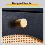 2 dump buckets with high-leg arched rattan surface shoe cabinet particle board plastic rattan 60985833