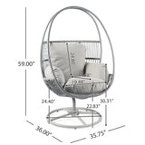 Reno Outdoor Wicker Swivel Lounge Chair N775P182311G