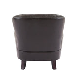 Mirod Vintage-Inspired Upholstered Lounge Chair with Nailhead Trim ,Solid Wood Legs for Stability N760P253374B