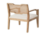 Farmhouse Dining Chairs Set of 2, Upholstered Kitchen Chairs Wooden Side Armchair with rattan N762P411406D