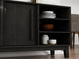 47.3" Sideboard Buffet Cabinet with Storage, Farmhouse Fluted Sideboard with 2 Doors & Solid Wood W1801P428581