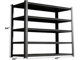 83.86" Steel Storage Shelves, Heavy Duty 5-Layer Adjustable Rack, Waterproof & Moistureproof Garage T3625P497813
