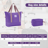 Softside Luggage Expandable 3 Piece Set Suitcase with Duffel Bag Upright Spinner Softshell N732P201004I