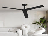 52 inch Modern Ceiling Fan with Lights,Remote Control, 3 Plywood Blades,6-Speed,Dimmable, Noiseless 64182161