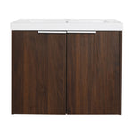 ZUN Bathroom Cabinet With Sink,Soft Close Doors,Float Mounting Design,24 Inch For Small 26267440