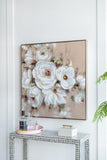 36" x 36" Square Framed Wall Art Flower Canvas Print, Home Decor for Living Room Kitchen Foyer W2078130327