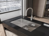 Stainless Steel Kitchen Sink, 30x19 Drop In Single Bowl, Undermount Handmade Sink in Brushed 99693634