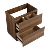 30" Bathroom Vanities without Sink, Modern Undermount Bathroom Sink Cabinet with Double drawer, W1972P188248
