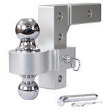 Alu Adjustable Trailer Drop Hitch,2inch receiver,6 inch adjustable W46537189