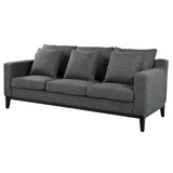 Mirod Comfy 3-seat Sofa with Wooden Legs, Modern for Living Room and Study N760P243326R